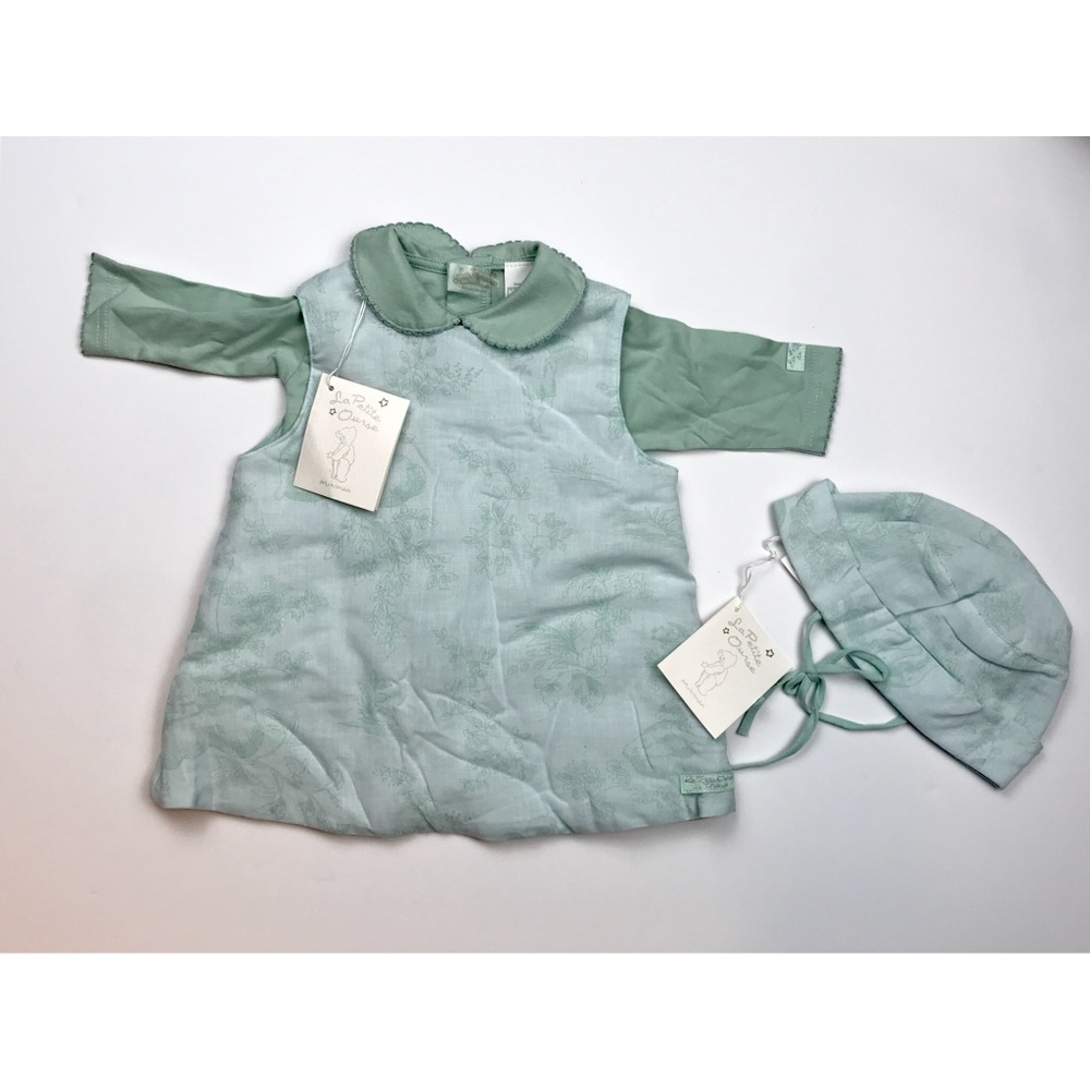 La Petite Ourse Dress and Bonnet